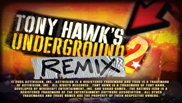 Tony Hawks Underground 2 Remix (EU) screen shot title